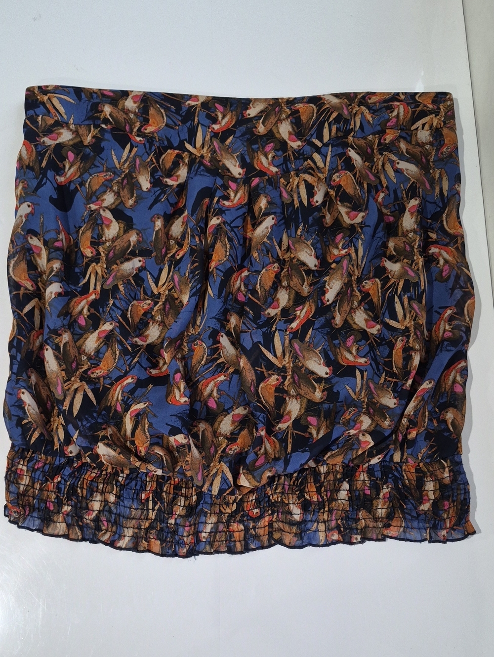 torrid Blue Bird-Print Strapless Top Plus Size 2X